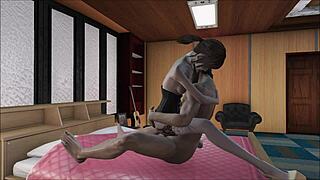 Fallout 4 The Escort Girl in Brunette Lingerie Gets Wild with Teen 18+ Action
