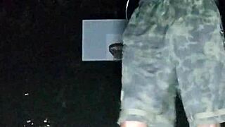 Beautiful woman poses in the park for photoshoot