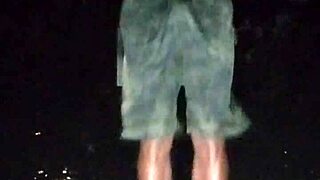 Beautiful woman poses in the park for photoshoot