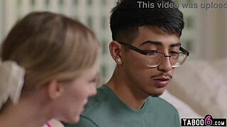 Shy Virgin Guy Fucks Popular Teen 18+ Cheerleader Melody Marks!