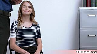 Cute Shea Caught Stealing Satisfies Mall Cop