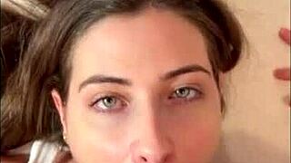 Blonde petite pregnant girl enjoys hard sex with stepfather's friend at home