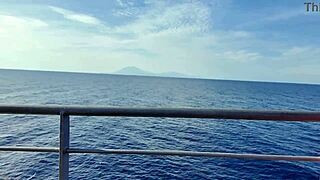 Stepmom flashing bold in public, reliving hot vacation vibes with stepson! 😍