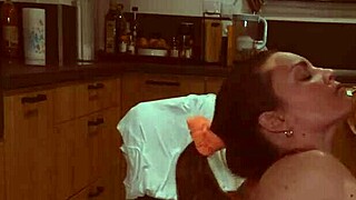 He totally wrecks me on the kitchen counter with no mercy.