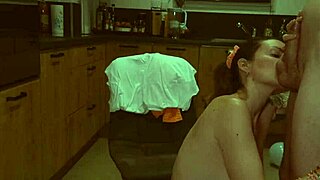 He totally wrecks me on the kitchen counter with no mercy.