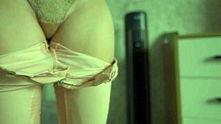 Wow! Watch Her Desperate Pee Soak Through Tight Jeans!