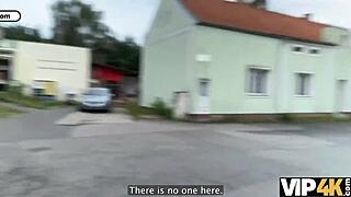 vip4k pretty village girl carried plums to grandma, then flashed pussy to a stranger, oh wow!