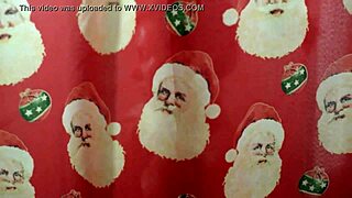 Two Brunettes Celebrate Christmas All Through The House