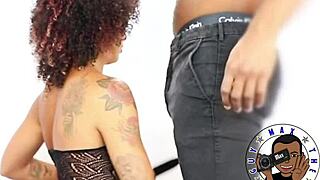 Petite latina mila sucks and fucks monster cock then swallows every drop