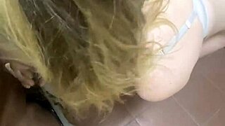 Slutted Out Hard in Public Bathroom With Raw Intensity