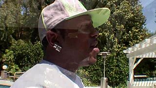 Lisa Ann, big tit legend, handles Shorty Mac's massive black dick