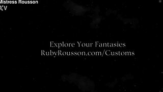 Ruby Commands Jerk Off Instructions with Slutty Goddess Vibes!