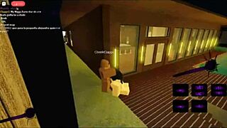Latina girl experiences intense anal assfucking with monster bbc in roblox game
