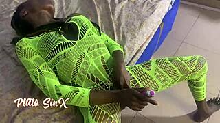 Vera Handles Dick And Toy In Dorm With Fishnets Lingerie