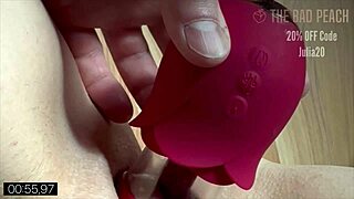 Brazilian milf orgasms with vibrator on wet pussy