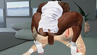 horny slut barbie city gets ghetto pornstar agent's cock inside her holes