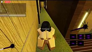 Latina girl experiences intense anal assfucking with monster bbc in roblox game