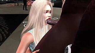 Catalina Gives Oral Sex to Big Cock!