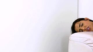 Behind the scenes, julia mattos prepares her tight asshole for the anal scene.