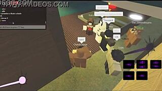 Latina girl experiences intense anal assfucking with monster bbc in roblox game