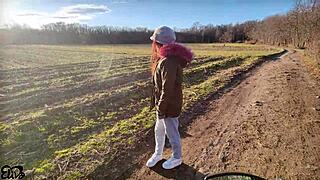 Hey man, come fuck me like this cyclist did in the woods