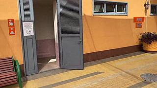 Filming a Crazy Outdoor Vacation with Brunette Teen Spanking and Moaning to Cum