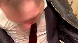 Kinky leather outfits dominate the office scene at menatplay