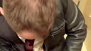 Kinky leather outfits dominate the office scene at menatplay