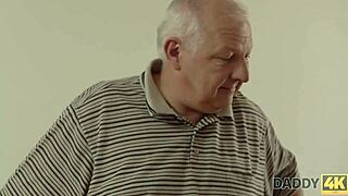 Daddy4k old man seduces young coed into multiple wild positions