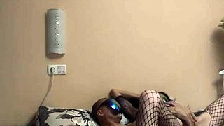 Skinny Cowgirl In Fishnet Takes Deep Dick Emotionally