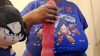 oh wow, this bbw rides her monster dildo hard while her friend watches. big tits bouncing everywhere!