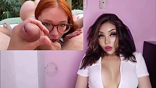 Hermosa Chica Inocente Con Lentes Y Tatuajes Cogiendo Muy Caliente