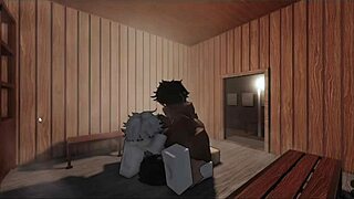 Watch this femboy threesome assfucking in the sauna!