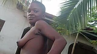 Crazybitch Goes Crazy On Her Step Dads Mansion By Showing Her Sexines Outdoor