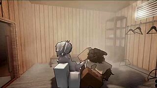 Watch this femboy threesome assfucking in the sauna!