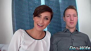 Hotwife Gabrielle Gucci Craves BBC Cum in Front of Cuck. She Swallows Every Drop After Hard Fucking.