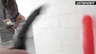 Nataly Gold screams as deep rough anal pushes her limit!