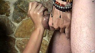 this hot colombian handjob ends with cum dripping from her long black nails