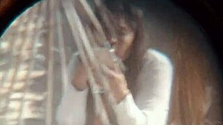 my neighbor enjoys showing off her panties during masturbation