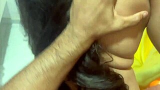 long-haired woman fucked by swinger