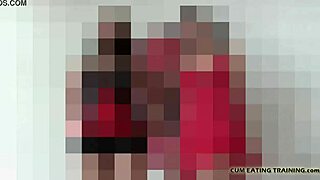 In this femdom session, she commands you to swallow your own cum