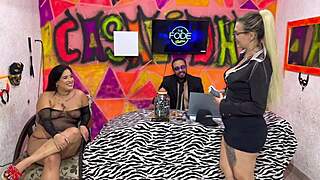 Brazilian bbw diguinha dj kisses and fingers big ass and pussy intensely.