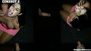 Anna receives cumshot number ten on her face