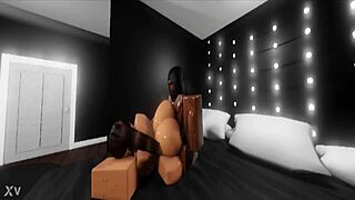 slutting out big booty latina in interracial action