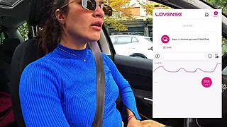 a friend films me driving while a fan controls my lovense vibrator