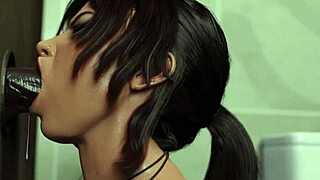 Tomb Raider Lara Croft Teen 18+ With Big Tits Glory Hole Bbc Blowjob And Cum In Mouth Croft Adventures 3d Animated Hentai Game Part 1
