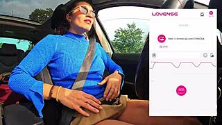 a friend films me driving while a fan controls my lovense vibrator