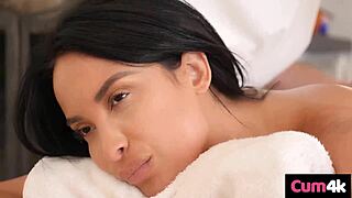 Anissa Kate Screams for Masseuse to Pound Both Holes!