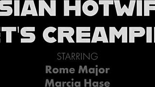 Petite Hotwife Marcia Hase Gets Banged And Creampie From Rome Major
