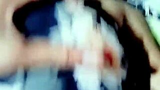 missionary sex with this milf complaining about being fucked by young man at home visit